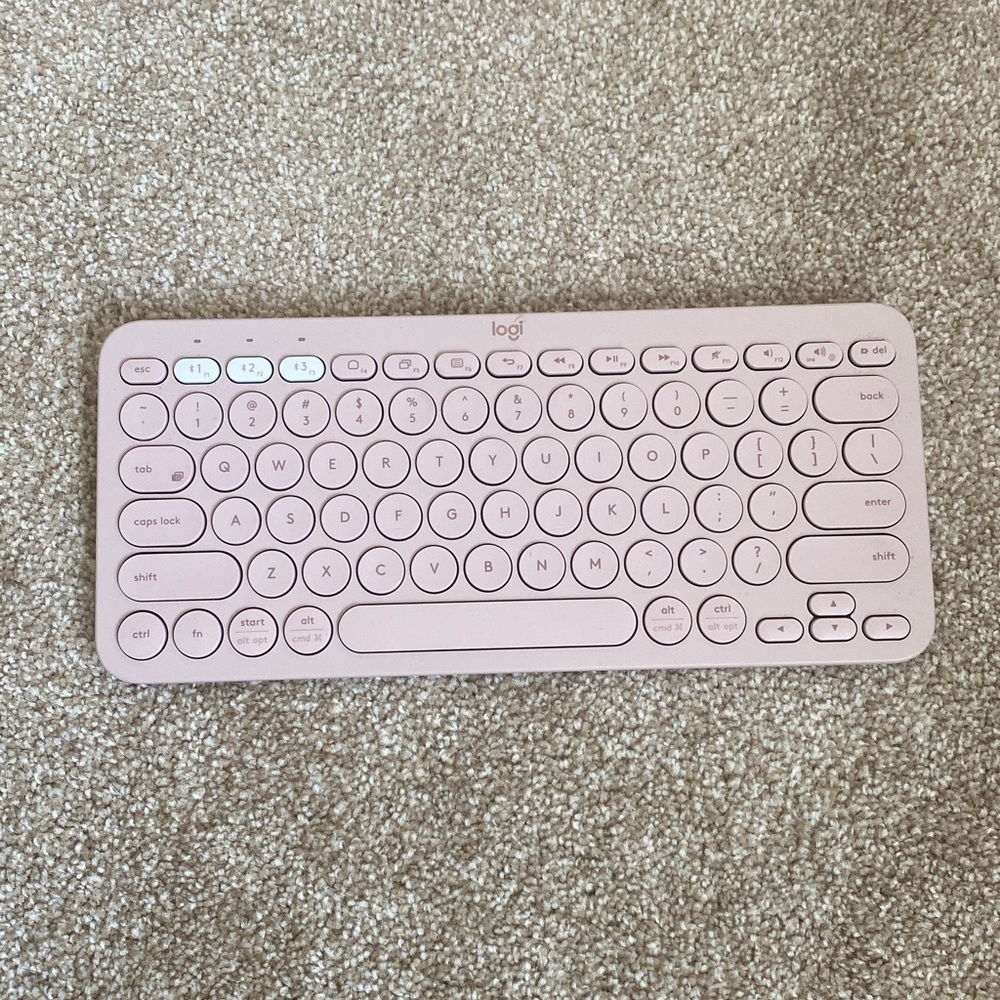 Pink logi keyboard